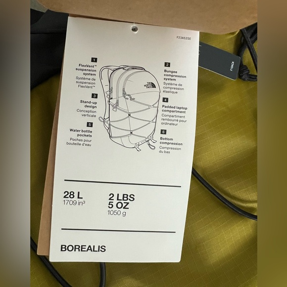 The North Face Borealis In SULPHRMS/ TNFBLK 28L - Picture 4 of 5